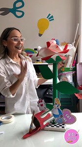 13K views · 406 reactions | Centro de Mesa de Alicia en el País de las Maravillas ‍靈❤️ #crafts #centrosdemesa #tutorial #diy #manualidades | Mini Cardona | Facebook