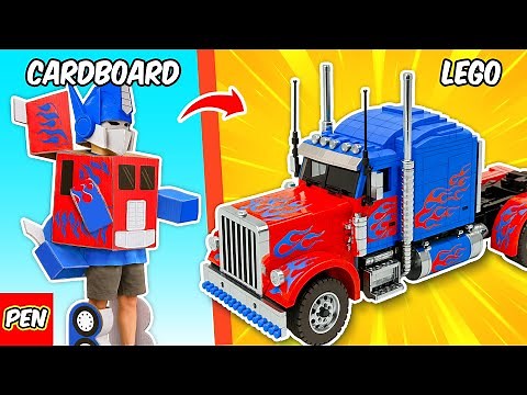 LEGO TRANSFORMER: How to Made Epic Optimus Prime Build in LEGO | Pen Bricks