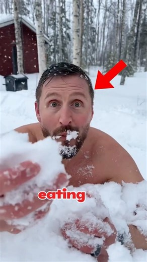 Stop eating snow immediately 😱❄️🚫