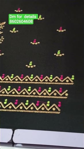 new design computer work 🪡🔥#embroidery#fashion # maggam work