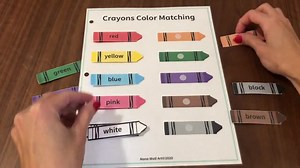 Color Matching Game, Busy Book Printable, Educational Activity, Homeschool Worksheet, Busy Binder for Toddlers - Etsy
