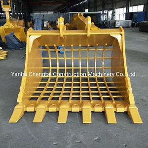 [Hot Item] Excavator Heavy Frame Screen Bucket Skeleton Excavator Rock Bucket for Sale