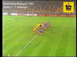 Final Piala Malaysia 1991. Johor menewaskan Selangor dan berjaya menjadi juara berganda selepas menjuarai Liga Divisyen 1 pada 1991. Ervin Boban menjadi hatrick hero. #RetroMatch Tonton Pelbagai Video Bolasepak tempatan di Youtube channel Bola Kini https://www.youtube.com/channel/UCC_0HKfBBkkTlOZsfStRq_g | Bola Kini