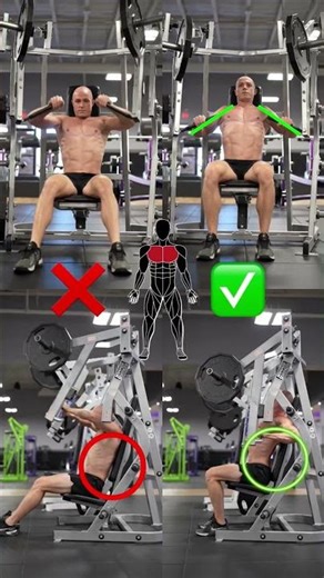 Machine chest press technique tips!