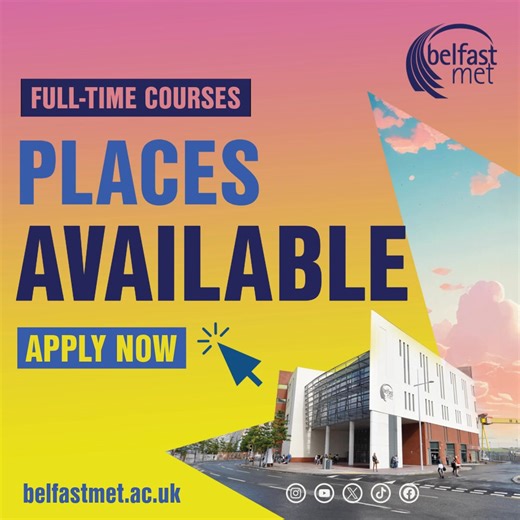 14 reactions · 6 comments | Is your child unsure about their next steps? Here's 3 reasons to study at Belfast Met   1. Low-cost courses  2. Smaller class sizes ⭐ 3. Industry expert teachers  Spaces available! Course starts September 2025. At Belfast Met, you’ll find career pathways designed to meet your ambitions! | Belfast Met | Facebook
