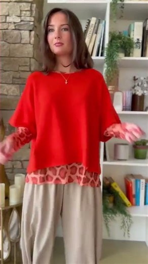 Bobby Mesh Layering Top Leopard Soft Red