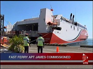 Trinidad and Tobago's own custom-built high speed catamaran, the APT James, is ready to commence operations on the inter-island sea bridge. | TTT Live Online