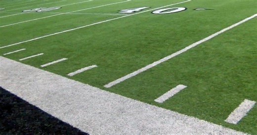 High school football scoreboard