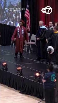 Military sister surprises her brother at high school graduation after serving in Iran War
