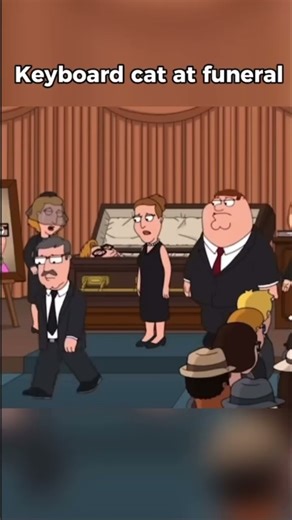 Keyboard cat at funeral 😧🥺#familyguyshorts