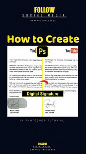 341K views · 4K reactions | Digital Signature In Photoshop 勞 ...