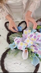 5.5K views · 109 reactions | Let’s make a cute and easy Dollar Tree Easter wreath! Happy crafting!  | Olivia's Romantic Home DIY | Facebook