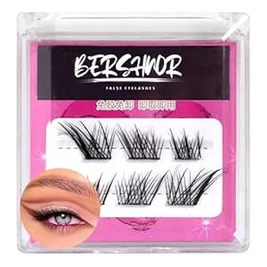 False Eyelashes Self Adhesive Lash Clusters Spiky Cat Eye Volume Pre-Glued Eyelash Clusters Wispy Lashes