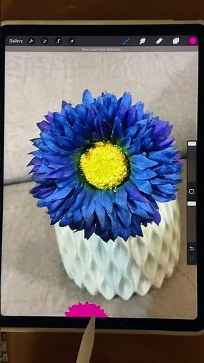 Turn Real Flowers into Digital Magic #procreate #digitalarttutorial