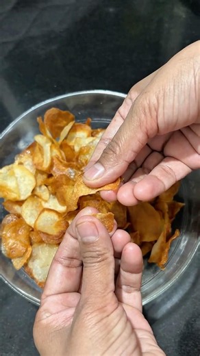 Crispy Potato Wafers Recipe#youtubeshorts