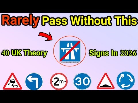 These 40 UK Traffic Signs FAIL Most Drivers 🚦 | Theory Test UK 2026 – Can You Pass?