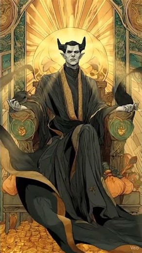 The Golden King: A Study in Dark Fantasy and Art Nouveau