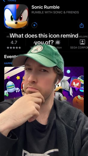 WowItsRG on Instagram: "The new Sonic Rumble icon DEFINITELY reminded me of this old photo, anyone else? Just me? 😅 #sonic #sonicthehedgehog #nostalgia #gaming #memes"