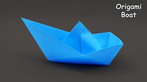 How to make easy paper boat that floats on water - Origami toy boat making tutorial - DIY and paper crafts #Crafts #OrigamiBoat #PaperBoat | DIY And Paper Crafts