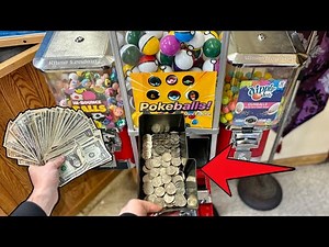 I collected LOADS of MONEY & QUARTERS💰RECORD AMOUNT of CASH! 💵 From 5 ARCADE Vending Machines!