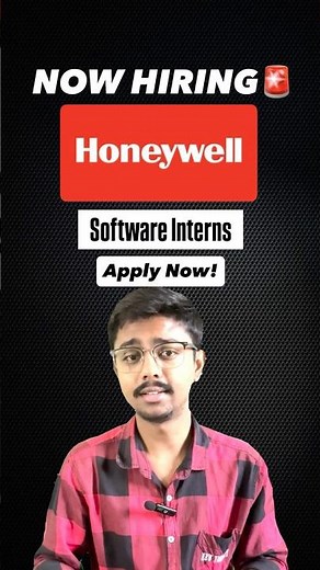 Honeywell Internship | Software / AI Intern | Apply Now!