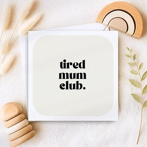 Funny Baby Card for New Mum, Different Unusual Baby Shower, Congratulations New Baby Girl Boy Neutral, Sister Best Friend Tired Mum Club - Etsy