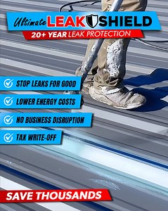 Ever wonder why those Fortune 500 buildings look flawless year after year? Smart property managers don’t wait for a leak. They invest in roofing systems that protect millions in assets, cut energy costs by 30%, and eliminate those 2 a.m. emergency calls. Our Spray Coat Roof System = fewer issues, lower insurance premiums, and smoother operations—rain or shine. ✅ Slash cooling costs ✅ Prevent surprise expenses ✅ Extend roof lifespan Because managing high-value properties isn’t about fixing proble