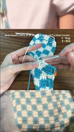 The Easiest Checkered Crochet Color Change Trick