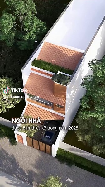 Nhà 2 tầng 2 phòng ngủ, độc lạ với 2 mái ngói #bimconcept #nhadep #maunhadep #thicongnoithat #thicong #nha2tangdep #nhamaingoi #maunhadep2024 #xuhuongnha