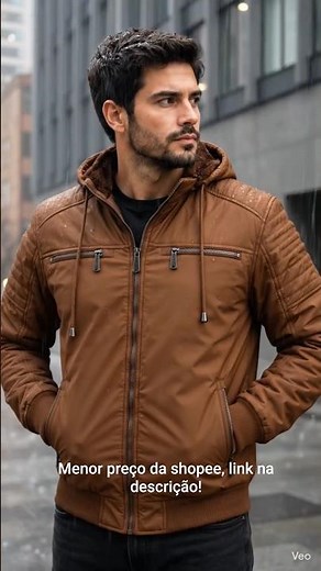 Jaqueta Masculina Forrada Quente Casaco Blusa Impermeável #brasil #inverno #modamasculina