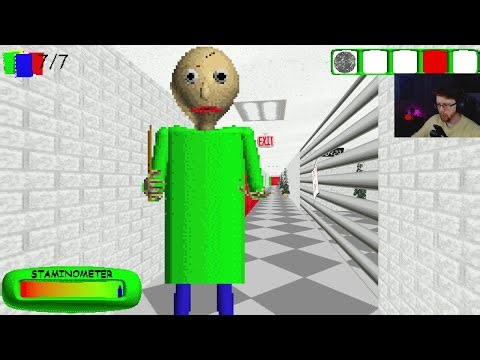 bald teacher spanks student repeatedly with huge ruler - baldi's basics plus