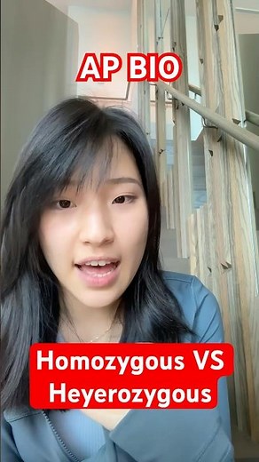 AP Bio Unit 4, Part 13: Homozygous VS Heterozygous 👯‍♀️✨✨#albiology #apbio #biology #science #cell
