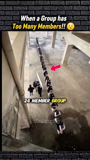 The Shocking Reality Of A 24-Member Group! #kpop #shorts
