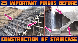 25 Important Points to Keep in Mind Before Stair Construction | Learning Civil Technology | Learning Civil Technology