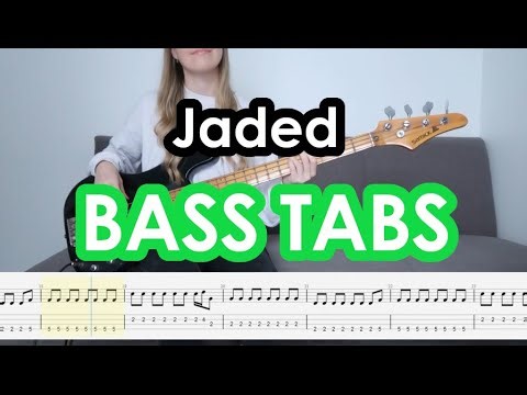Miley Cyrus - Jaded (Bass Cover with Tabs)
