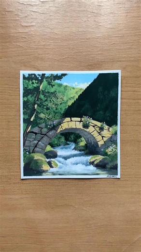 kaaah_portraits ✍🏻 on Instagram: "Não sei deixar você. Demorou mas saiu kkkkkk (como sempre) Quarta já pessoal, já já é sexta 🫶🏻 Rede vizinha : kahportraits #art #fy #artoftheday #like #follow #share #guache #painting #fypシ❤️💞❤️ #paisagem #floresta #paz #fypreelsシ゚viralシ"