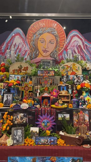 “An altar is an ofrenda or offering... It’s a way to remember. Altars are a celebration of life, of people, and places. It could be something very humble, or something elaborate. Altars are sacred spaces that bridge generations, cultures, and communities.” — Ofelia Esparza, Altarista 🏵️ #DiaDeLosMuertos | Natural History Museum of Los Angeles County