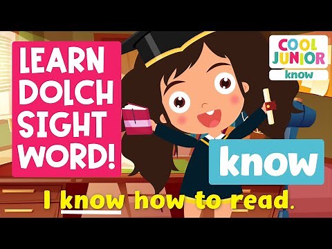 Phonics | Sight Words Songs! | Sight Word "know" (Level 3B-1) | by Cool Junior Phonics