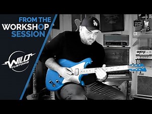 Bluesy jam at the workshop showroom with the Wildmaster in Electric Blue.