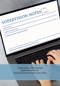 Supervisor's Supervision Notes: A Comprehensive Record for Clinical Supervision - Fillable PDF and Printable Version With Lines - Etsy UK