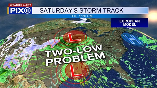 🌀TWO-LOW PROBLEM THIS WEEKEND The January Thaw is about to deliver a solid soaking across the region. We’re tracking two separate low-pressures, each bringing its own round of rain. • Round 1: Friday night — rain arrives with a decaying cold front and a weakening low sliding out of the Great Lakes • Round 2: Saturday — fresh jet-stream energy diving south helps spin up a new low out of the Gulf, sending another surge of heavy rain northward. By Saturday, the ground will be fully saturated, incr
