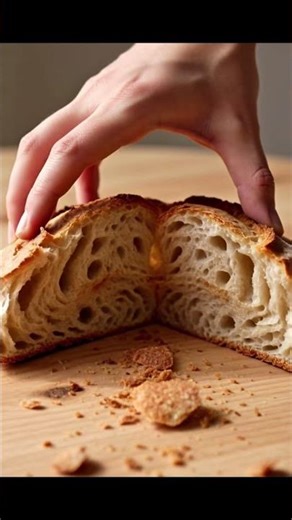 “Crispy Bread Breaking ASMR 😳🍞”#asmr #bread #foodasmr #satisfying #shorts