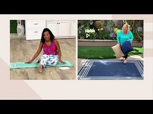 Veranda Living Intricate Dot In/Outdoor Reversible Rug Collection on QVC