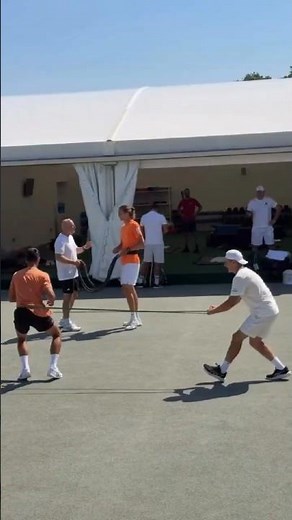 Djokovic & Zverev Synced Band Drill! 😱 #wimbledon2026