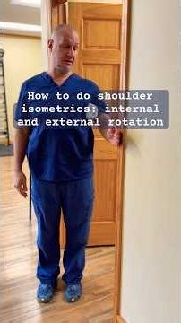 Shoulder Isometrics: Internal and External Rotation | Beginner Level Shoulder Strengthening