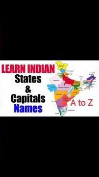 #A to Z states names& capital#short video