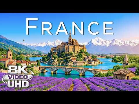AMAZING FRANCE 8K UHD VIDEO | France's Most Breathtaking Landscapes & Calming Music
