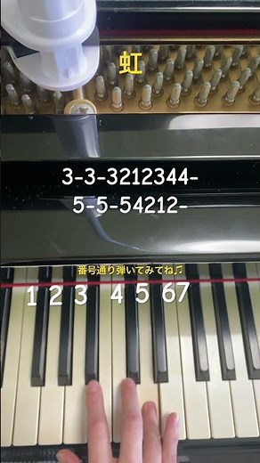 【虹/菅田将暉】簡単ピアノ(片手で弾いてみた) #ピアノ #piano #簡単ピアノ #弾いてみた #ドラえもん #菅田将暉 #映画ドラえもん #虹 #shorts