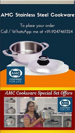 AMC Cookware Review | Oil Less and Waterless Cooking Benefits | AMC Cookware India AP & TS