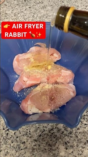 Easy Air Fryer | Juicy Rabbit in the Air Fryer 🐇🔥 | Easy Recipe